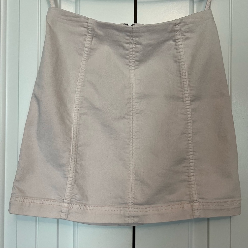 Free People Light Pink Mini Skirt Size 8 soft girl coquette Barbiecore